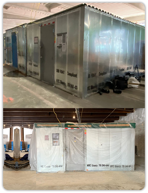 M/WBE certified all metal knock down shanty supplier NYC