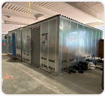 Custom knock down shanty layout options for NYC crews